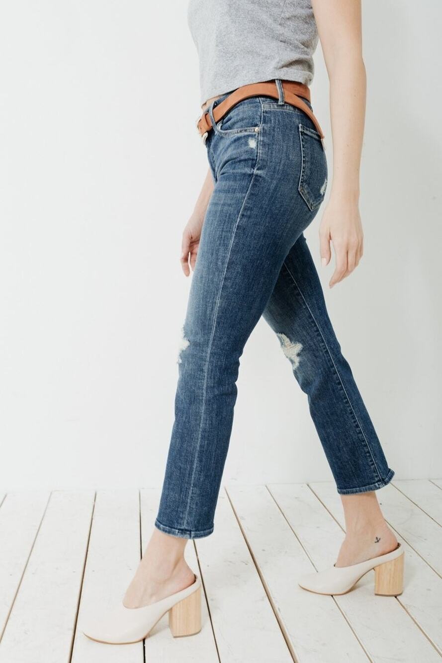 Mother the Outsider Crop Jeans Crazy Like a Fox Wash Size 29